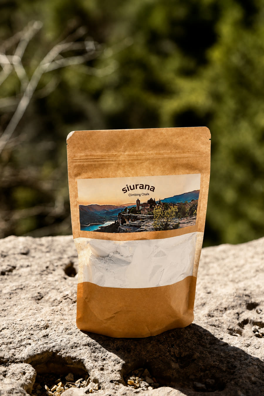 Bolsa de magnesio Siurana Outdoors, otro ángulo